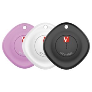 Verbatim MYF-03 My Finder Bluetooth Item Finder 3 Pack Black /White / Purple