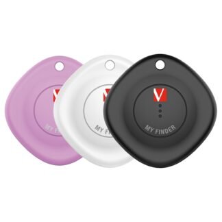 Verbatim MYF-03 My Finder Bluetooth Item Finder 3 Pack Black /White / Purple