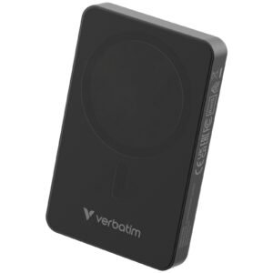 Verbatim Charge 'n' Go Essentials MagSafe Power Bank Wireless 10000mAh Black