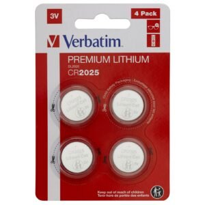 Verbatim CR2025 Battery Lithium 3V 4 Pack