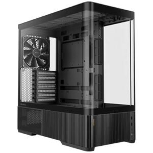 Antec Constellation C6 Air Mid Tower Gaming Case, 1 x USB Type-C / 2 x USB 3.0, Curved Tempered Glass Front and Side Window Panel, Multi-Directional Air Intake, 3 x Pre-Installed PWM Fans, ATX, Micro-ATX, ITX Compatible