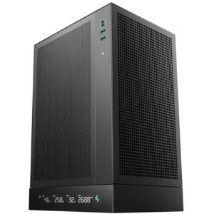 Deepcool CH170 Digital Mini-ITX Case - High Airflow, Supports Water Cooling, Ultra-Quiet Operation, Compact Design for Efficient Space Management