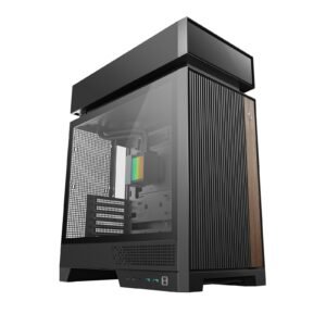 DeepCool CL6600 ARGB Modular Split-Chamber Mid-Tower ATX Case, Tempered Glass Panels,  Pre-installed 360mm ARGB Liquid Cooler, 2 x FL12R  SE ARGB Fans, USB 3.0, Mini-ITX/Mico-ATX/ATX, Black