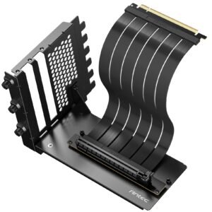 Antec RTX50 PCIe 5.0 Riser Cable with 90-Degree Bracket Mount, Black, for Vertical Graphics Card Mounting