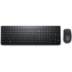 Dell KM3322W-R Wireless Keyboard and Mouse Set for Windows, 2.4GHz Wireless, QWERTY UK English Layout, Black