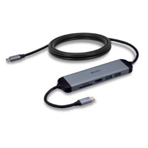 Lindy DST-Micro 140 Laptop Docking Station with USB-C, 1x 4K HDMI and Pass-Through Charging