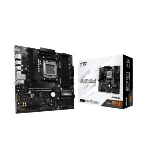 ASRock B850M Pro-A AMD AM5 Socket Motherboard, Micro-ATX, 4x DDR5 Slots, 3x M.2 Sockets, 2.5GbE LAN, 1x DisplayPort / 1x HDMI Port