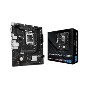 ASRock H610M-HDV/M.2 D5 Gen5 Intel 1700 Socket Motherboard, Micro-ATX, 2x DDR5 Slots, 1x M.2 Socket, GbE LAN, 1x D-Sub / 1x DisplayPort / 1x HDMI Port