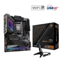 ASRock X870E TAICHI AMD AM5 Socket Motherboard, E-ATX, 4x DDR5 Slots, 4x M.2 Sockets, Fitted I/O Shield, 5GbE LAN, Wi-Fi 7, 1x HDMI Port / 2x USB-C (USB4)