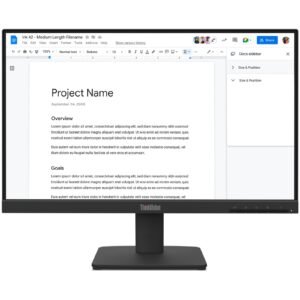 Lenovo ThinkVision S22-4e, Full HD (1920 x 1080), 100Hz, 4ms, 16:9, IPS, WLED Monitor, HDMI, VGA, Tilt Adjustable, 3 Year Warranty