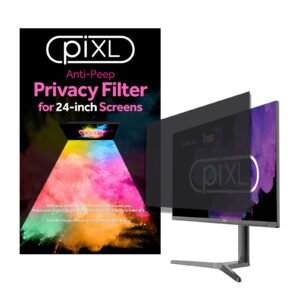 piXL 24-Inch Monitor Security Privacy Screen/ Privacy Filter, Anti-Glare, Anti-Peep, Anti-Static & Blackout