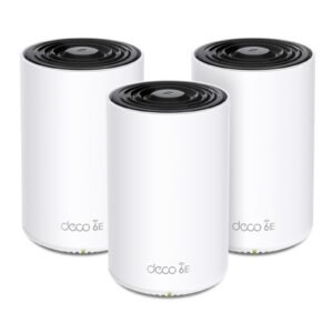 TP-Link Deco XE75(3-pack) AXE5400 Whole Home Mesh Wi-Fi 6E System(Tri-Band), 3 pack