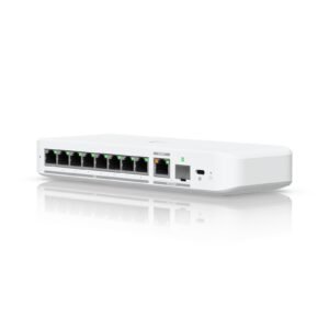 Ubiquiti USW-FLEX-2.5G-8 UniFi Flex 2.5G Ultra Compact 8 Port POE/USB-C Powered Managed Switch