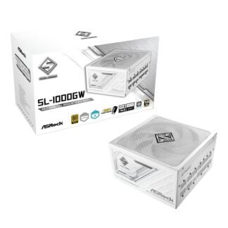 ASRock Steel Legend SL-1000G 1000W ATX Power Supply Unit, 80 Plus Gold Certified, 120mm Silent Cooling Fan, High Efficiency PSU