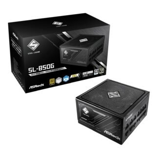 ASRock Steel Legend SL-850G 850W ATX Power Supply Unit, 80 Plus Gold Certified, 120mm Silent Cooling Fan, High Efficiency PSU