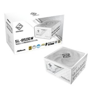 ASRock Steel Legend SL-850G 850W ATX Power Supply Unit, 80 Plus Gold Certified, 120mm Silent Cooling Fan, High Efficiency PSU