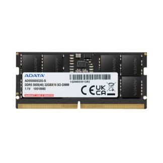 ADATA Premier AD5S560016G-S 16GB (1x 16GB) SODIMM System Memory, 5600MHz, DDR5, CL46