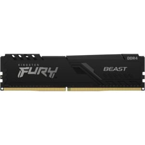 Kingston FURY Beast KF432C16BB/8 8GB (1x 8GB) U-DIMM System Memory, 3200MHz, DDR4, CL16, Black, Intel XMP