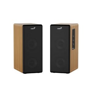Genius SP-HF1220BT 45W RMS, Bluetooth 2-Way Wood Speakers, Bluetooth, 3.5mm