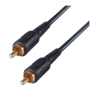 2m RCA/Phono Audio/Video Cable - Male to Male - Gold Connectors