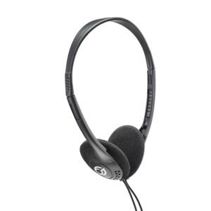HP503 Basic Stereo PC On-Ear Headset with In-Line Mic and Volume Control - Black