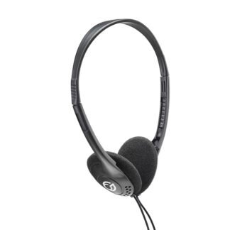 HP503 Basic Stereo PC On-Ear Headset with In-Line Mic and Volume Control - Black