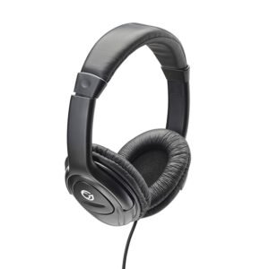 HP517 Stereo PC On-Ear Headset with In-Line Mic and Volume Control - Black
