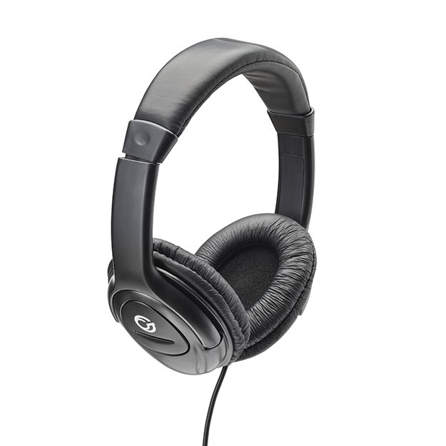 HP517 Stereo PC On-Ear Headset with In-Line Mic and Volume Control - Black