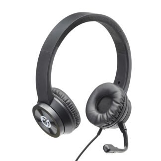 HP532 Triple Connector Headset with Boom Mic USB Type A & C & 3.5mm - Black