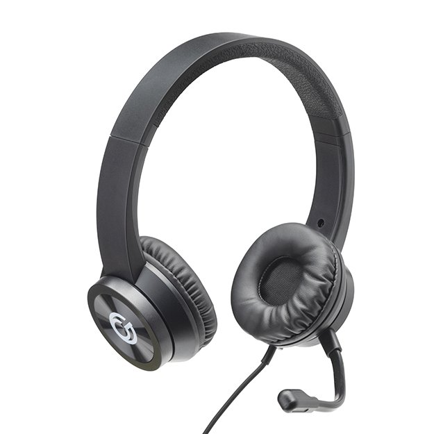 HP532 Triple Connector Headset with Boom Mic USB Type A & C & 3.5mm - Black