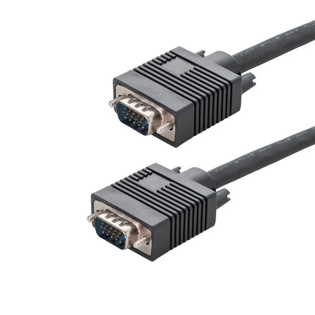 5m VGA Monitor Connector Cable - Male to Male - Fully Wired