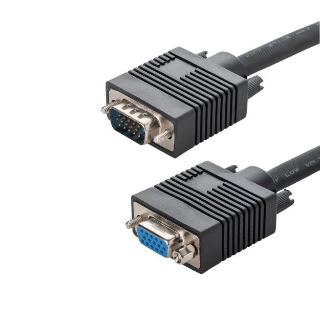 10m VGA Monitor Extension Cable - Male to Female - Fully Wired