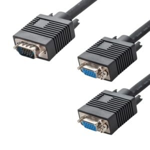 150mm VGA Monitor Splitter Cable - Male to 2 x Female
