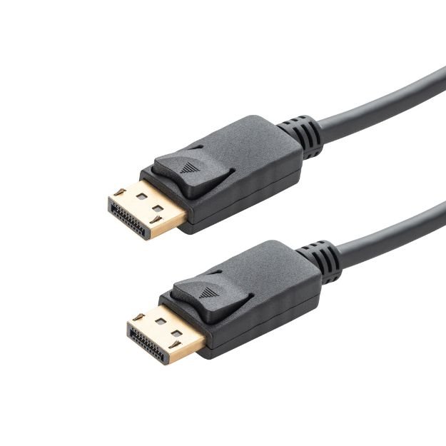 10m V1.4 8K Active DisplayPort Connector Cable - Male to Male Gold Lockable Connectors