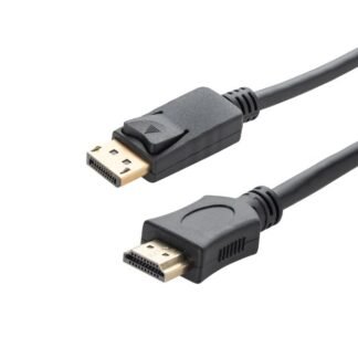 1m DisplayPort to HDMI Connector Cable - Male to Male Gold Connectors