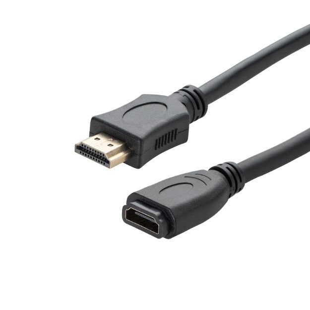 2m HDMI V2.0 4K UHD Extension Cable - Male to Female Gold Connectors