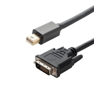 2m Mini DisplayPort to DVI-D Connector Cable - Male to Male Gold Connectors