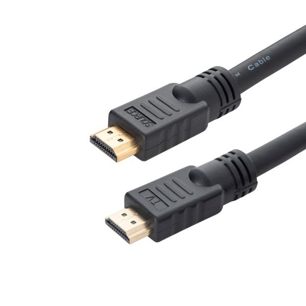 20m HDMI V2.0 4K UHD Active Connector Cable - Male to Male Gold Connectors + Ferrite Cores