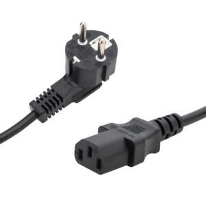 2m European Mains Power Cable - Schuko Plug to C13 Socket