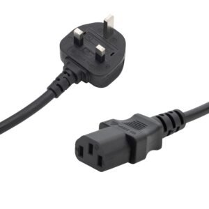 10m UK Mains Power Cable - UK Plug to C13 Socket