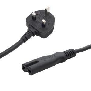 10m UK Mains Power Cable - UK Plug to C7 (Figure 8) Socket