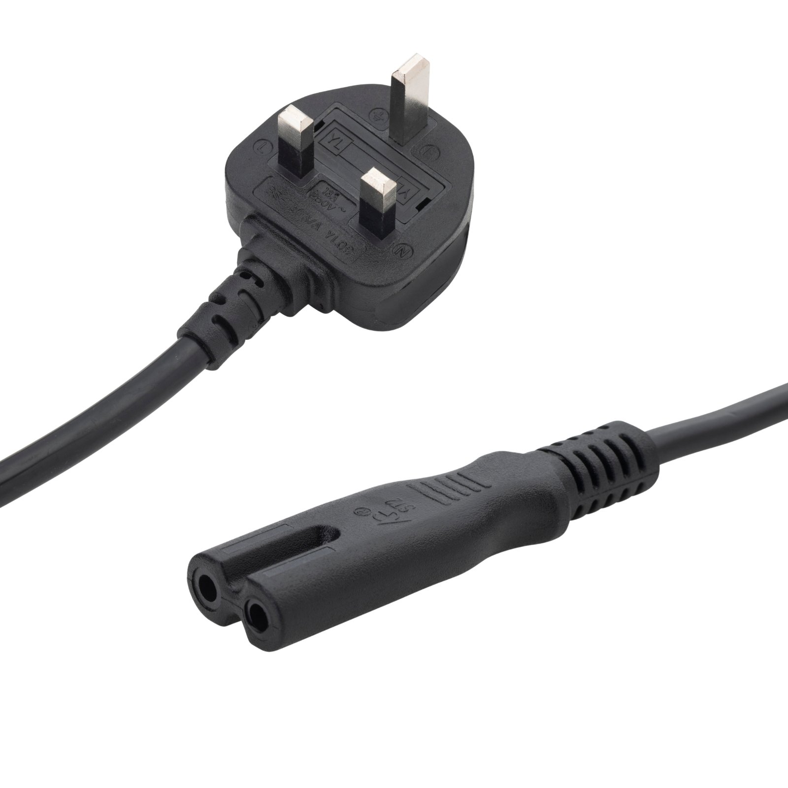10m UK Mains Power Cable - UK Plug to C7 (Figure 8) Socket
