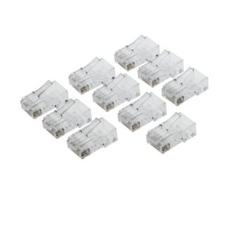 RJ45 CAT6 Crimp End Plugs - Pack of 10