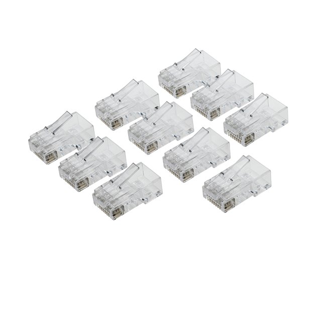 RJ45 CAT6 Crimp End Plugs - Pack of 10