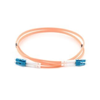 5m Duplex Fibre Optic Single-Mode Cable OS2 9/125 Micron LC to LC - Orange