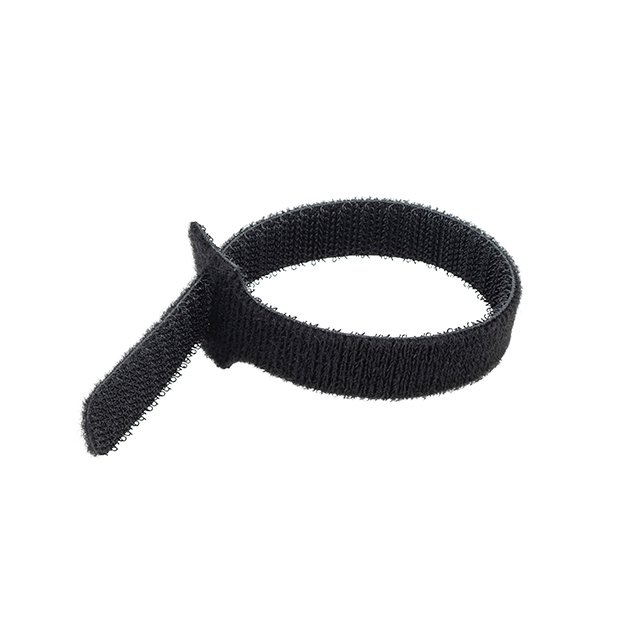 Hook and Loop Cable Ties 200 x 12mm - Pack of 10 - Black