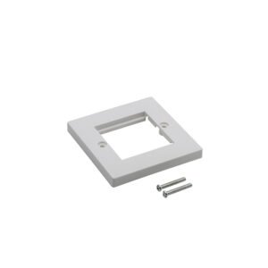 Single Faceplate for RJ45 Modules - 2 Module version 85 x 85mm - White