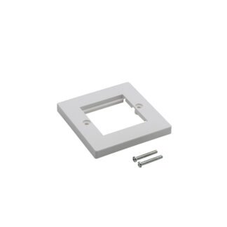 Single Faceplate for RJ45 Modules - 2 Module version 85 x 85mm - White