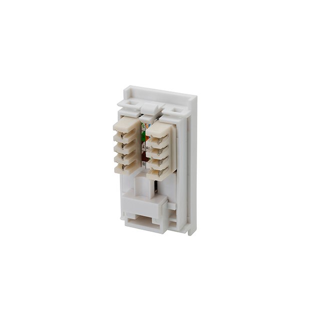 Single IDC RJ45 Shuttered Module 25 x 50mm (Cat5e) - White