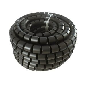 10m Cable Tidy Spiral Wrap with Application Tool 20mm OD - Black